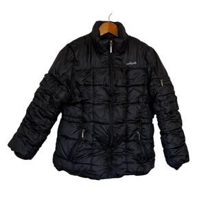 Southpole‎ Puffer Coat Women XX Large Black Down Filled Y2K 90s Preppy School